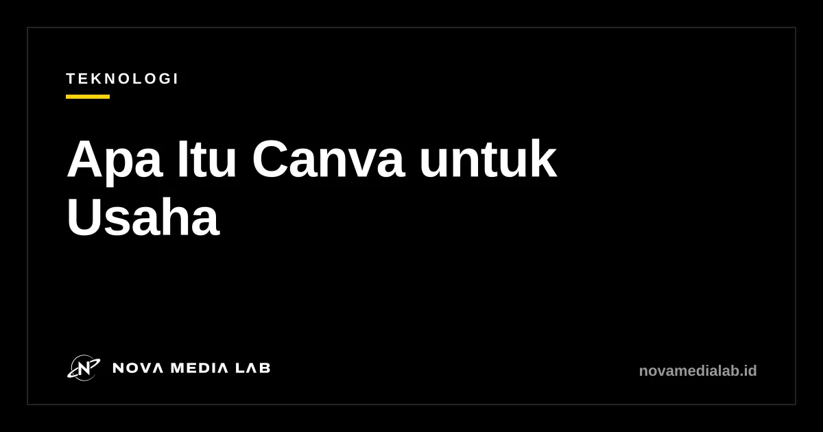 Ilustrasi aplikasi desain Canva untuk usaha kecil