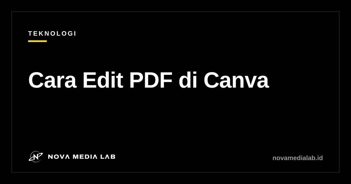 Ilustrasi cara edit PDF di Canva lewat Import file