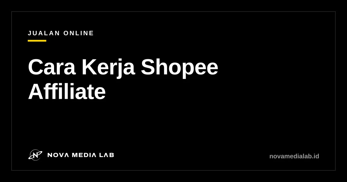 Ilustrasi cara kerja Shopee Affiliate dan komisi