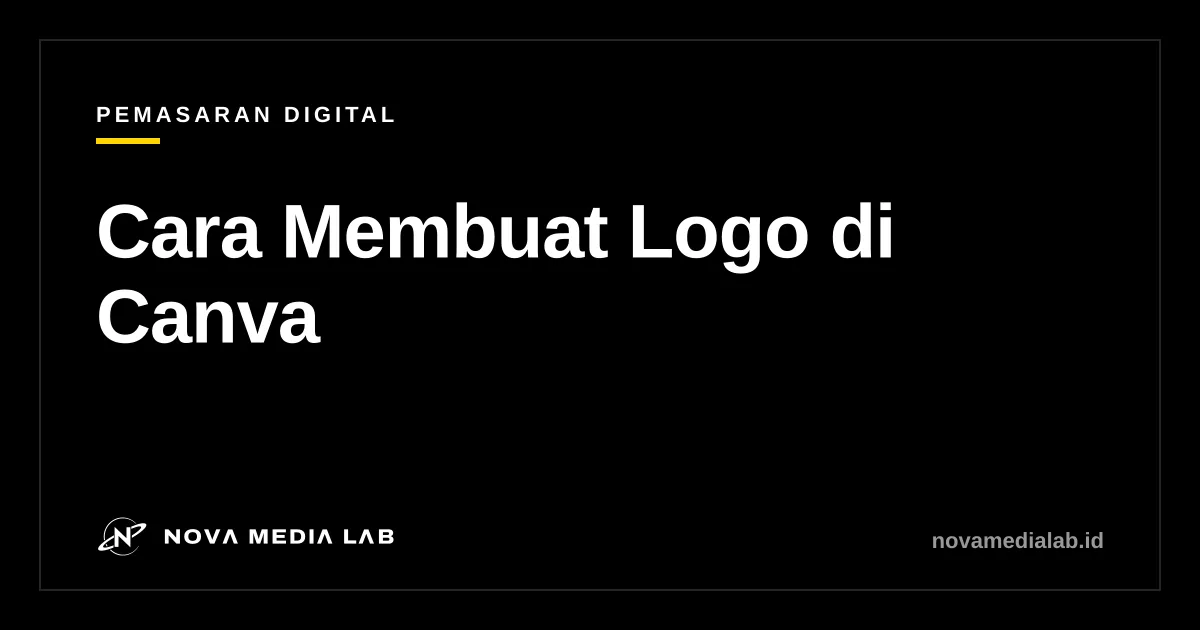 Ilustrasi cara membuat logo usaha di Canva