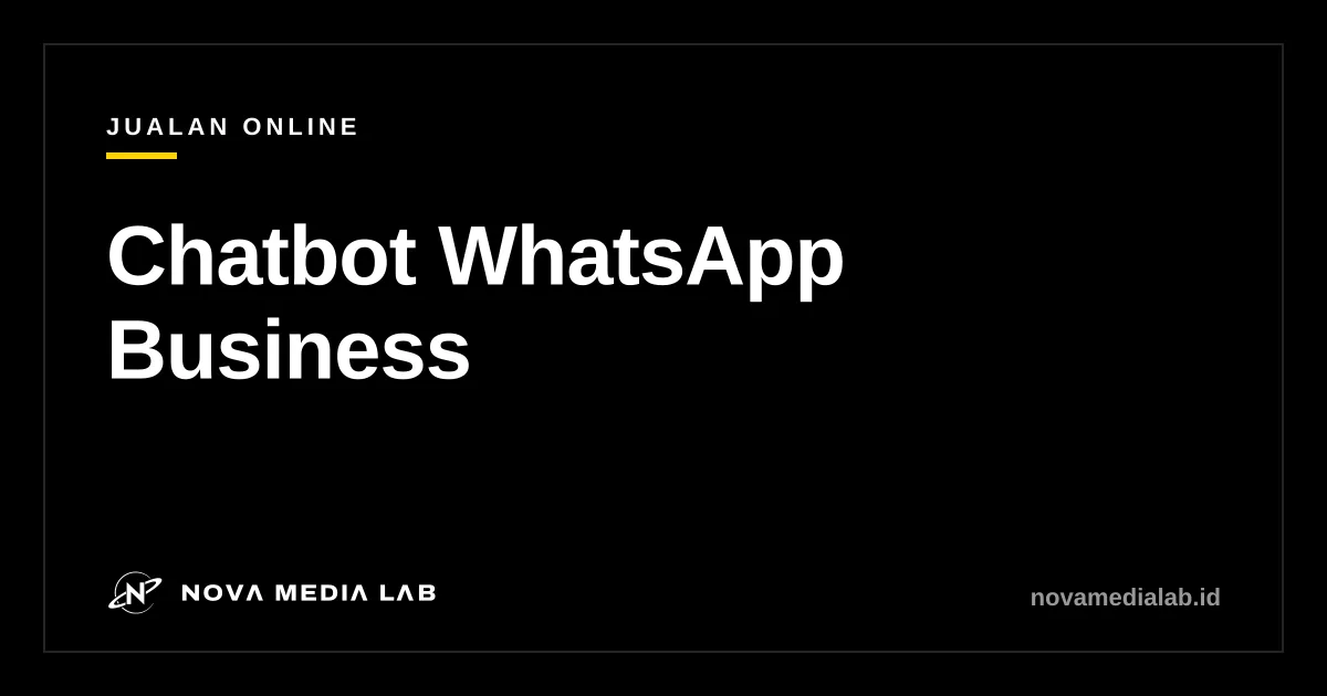 Ilustrasi chatbot WhatsApp Business untuk toko online dengan balasan otomatis