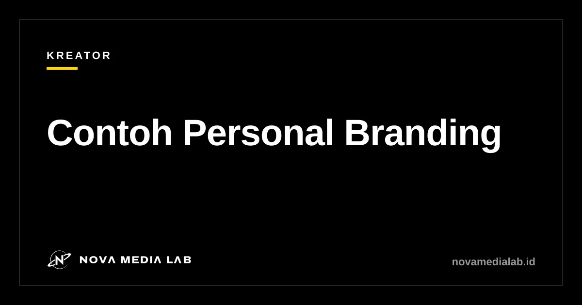 Ilustrasi sampul artikel contoh personal branding untuk pemilik usaha dan kreator