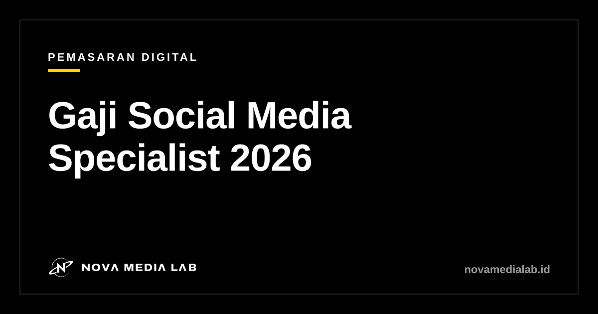 Ilustrasi tabel gaji social media specialist 2026 dan UMK Tangerang dalam Rupiah