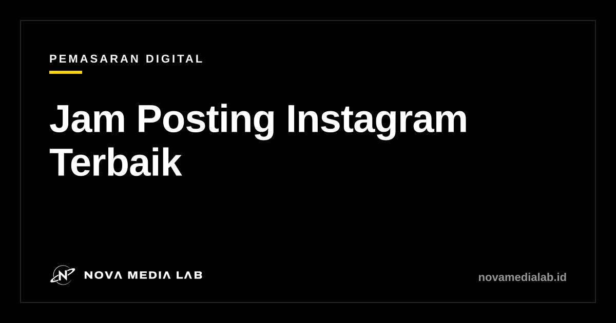 Ilustrasi jam posting Instagram terbaik untuk jualan dan cara cek Insights