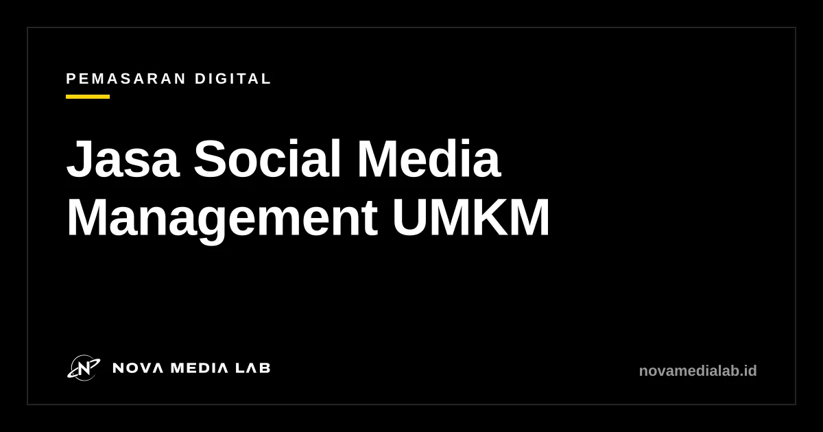 Ilustrasi jasa social media management untuk UMKM dengan harga dalam Rupiah
