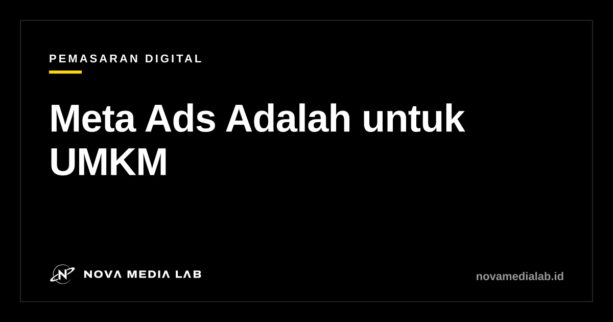 Ilustrasi penjelasan Meta Ads untuk UMKM