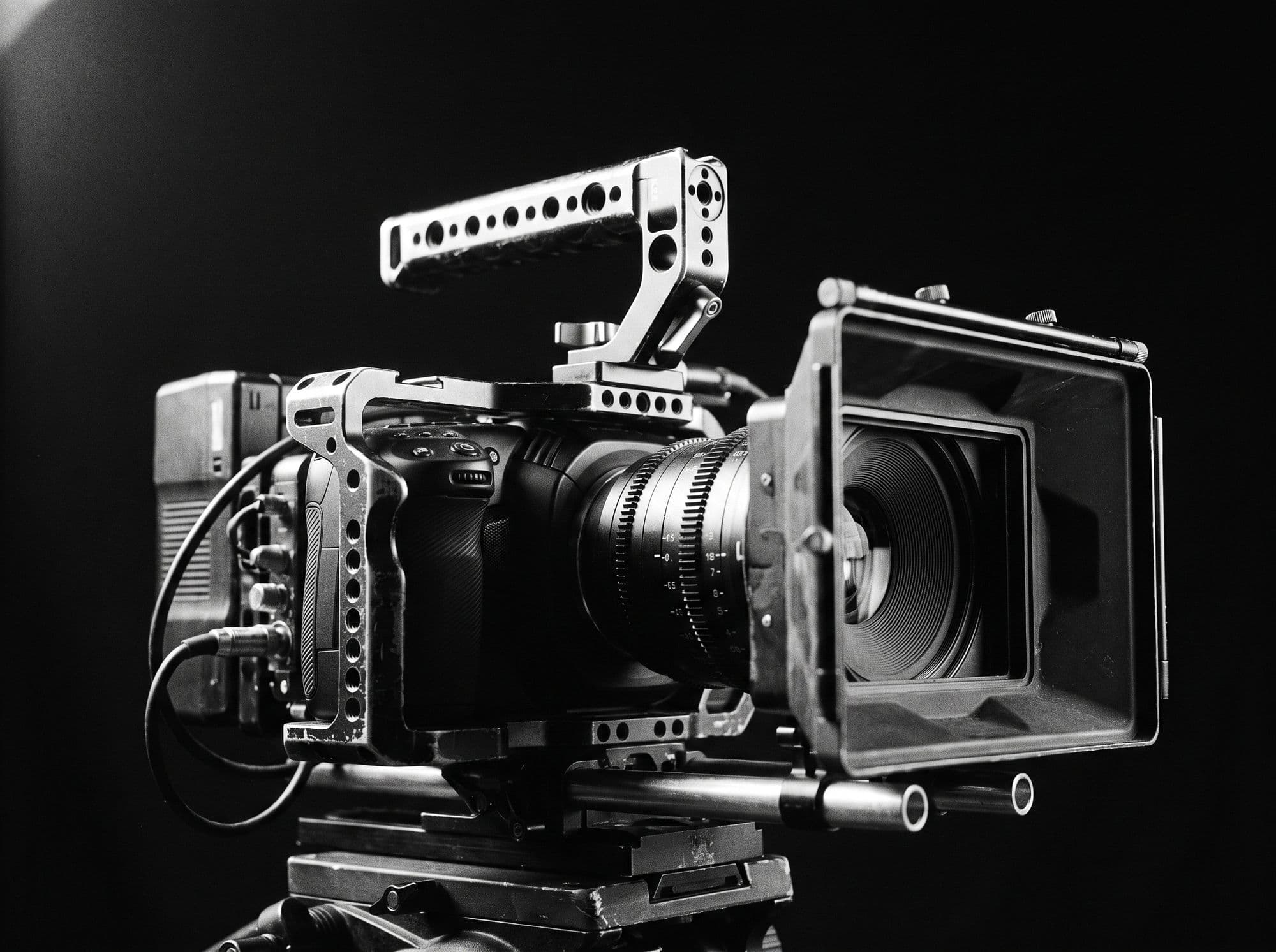 Cinema camera with rig